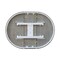 International Concepts Round 36 in Rd Top Ped Table, 12 in Leaf, Dining Ht, White/Heather Gray, 36 W, 48 L, 29.3 in H, Wood K05-36RXT - alternate 8